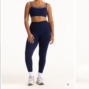Navy Blue Set Active Cloud Training Bra and Cloud High-Rise Leggings